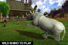 Wild Rhino Family Jungle Simulator screenshot 4