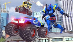 अमेरिकी पुलिस राक्षस ट्रक रोबोट गेम्स screenshot 13