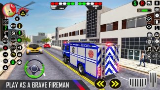 Police Fire Truck Game 2022 screenshot 2