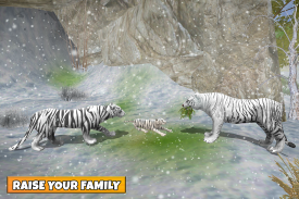 Família de tigres de neve screenshot 2