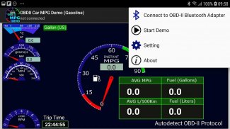 OBDII Car MPG Demo (Gasoline) screenshot 4