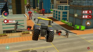 fliegend Traktor Roboter verwandeln Spiele screenshot 4