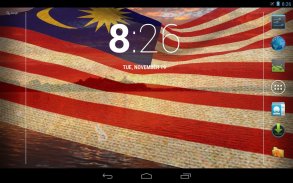 3D Malaysia Flag LWP screenshot 0
