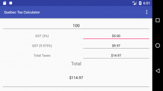 Simple Quebec Tax Calculator screenshot 0