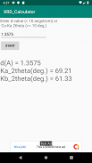 XRD Calculator screenshot 1