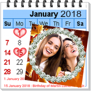 Calendar Photo Frame 2018 screenshot 9