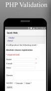 Quick Web HTML CSS PHP MySQL screenshot 1