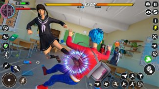Anime School Girls Fighting screenshot 4