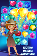 Jewels Detective Match 3 screenshot 1