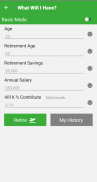 401Key - Simple Retirement Calculator screenshot 4