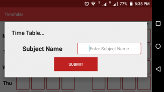 Class Time Table screenshot 1