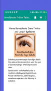 Home Remedies To Grow Thicker And Longer Eyelashes screenshot 1