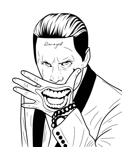 Joker Vẽ Với Một Đường Màu Đen Theo Phong Cách Doodle Hình minh họa Sẵn có   Tải xuống Hình ảnh Ngay bây giờ  iStock
