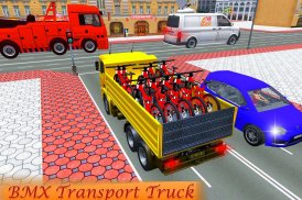 sopir truk pengangkut sepeda 3d screenshot 0