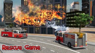 US Firefighter Truck Simulator- City Rescue heroes screenshot 2