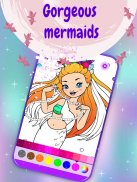 Mermaids Coloring Pages screenshot 3