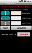 Pool Volume Calculator screenshot 0