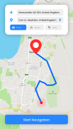 Trova percorso GPS mappe di terra di navigazione screenshot 4