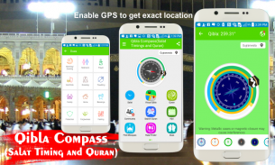 Qibla Compass (Salad Timings and Quran) screenshot 0