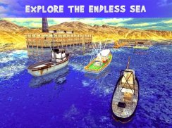 Fishing Boat Cruise Drive 3D - Jogo de pesca real screenshot 5