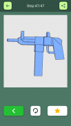 ओरिगेमी हथियार निर्देश: पेपर गन और तलवार screenshot 5