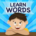 Kindergarten kids Learning English Rhyming Words Icon