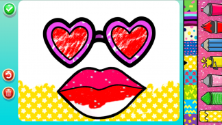 Glitter Lips Coloring Game screenshot 7