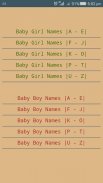 Name your baby - Baby Names screenshot 2