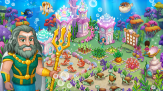 Aquarium Farm: подводный город принцессы русалочки screenshot 1