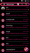 SMS Messages Retro Pink Theme screenshot 0