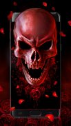 Red Blood Skull Live Wallpaper screenshot 0