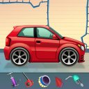 Kids Sports Car Wash Salon Auto Workshop Station Icon