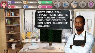 Hacker - juego estudio magnate, simulador de vida screenshot 2