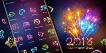 New Year Go Launcher Theme screenshot 4