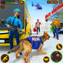 Police Dog Bus Station Crime Icon