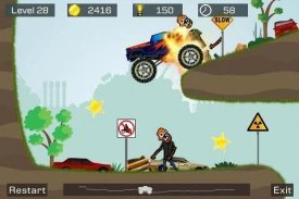 Crazy Truck 2 -- monster truck hit zombie driving racing speed game screenshot 3