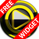 Poweramp widget BLACK YELLOW