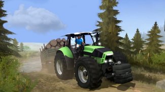 Drive Tractor Trolley Offroad 2021:3D Cargo Games screenshot 2