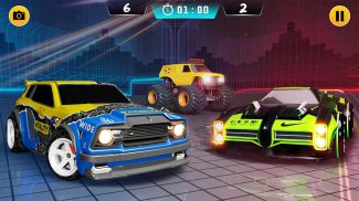 車のサッカーのゲーム screenshot 0