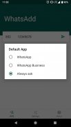 WhatsAdd - Start Conversations screenshot 1