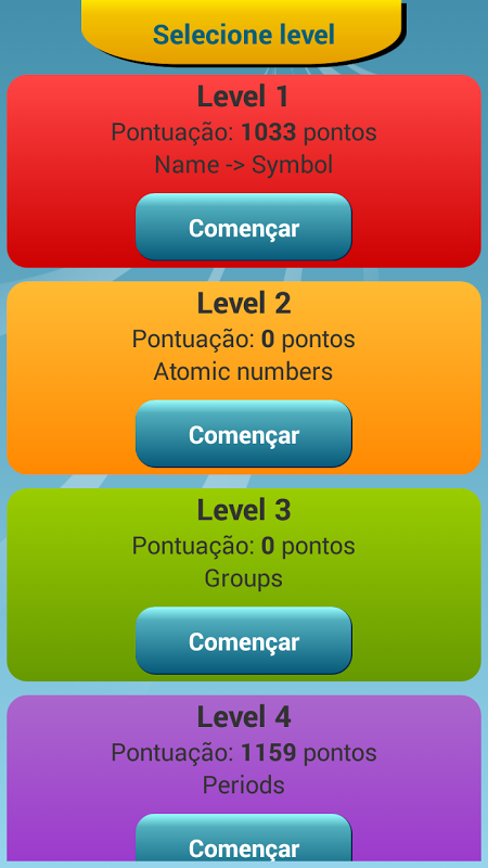Jogo de perguntas e respostas com a Tabela Periódica - Quiz - Tabela  Periódica