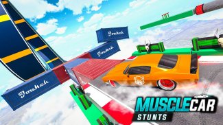 Muscle Car Stunts - Ramp Car screenshot 3