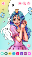 Princess Coloring by Numbers screenshot 2