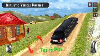 Limousine Driving Game 3d: UpHill Limo Offroad Car screenshot 5