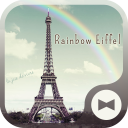 Wallpaper Rainbow Eiffel Theme Icon