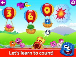 有趣的食物123-宝宝学数字! 儿童游戏和趣味数学游戏 screenshot 5