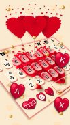 Red Valentine Hearts Themes screenshot 2