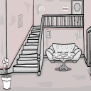 Formal White And Black Room Escape Icon