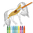 Horses Coloring Book