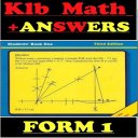 Form 1 KLB Math Notes+ Answers Icon